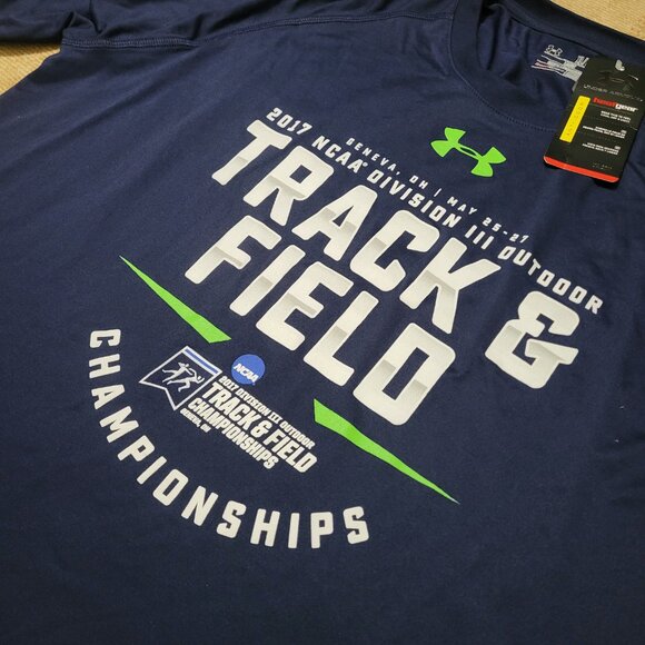 Under Armour HG Heat Gear 2017 NCAA Division III 3 Track & Field Championship Sh - Picture 3 of 7